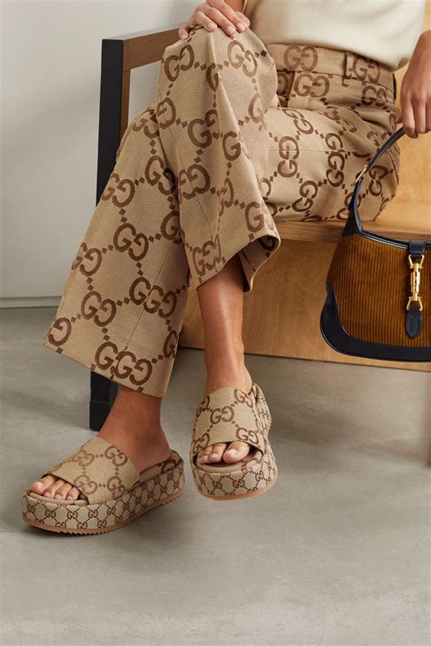 gucci womens platform|gucci platform slidessandals.